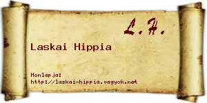 Laskai Hippia névjegykártya